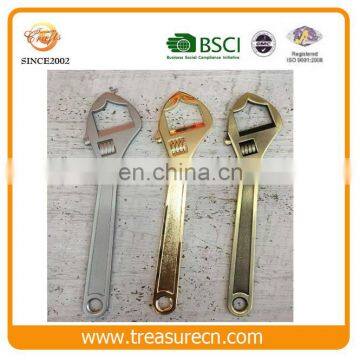 Newly Shinny Gold Spanner Shaped Metal Beer Bottle Opener For Promotional