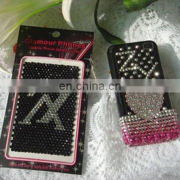 Fashion glitter crystal stickers for cellphone