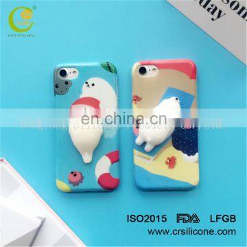 2017 Wholesale Custom Kneading 3D Squishy Phone Case Finger Pinch Slow Rising Squishy Case for iPhone 7