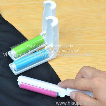 Plastic Travel Foldable Pocket Silicone Sticky Washable Min Lint Roller photo-2