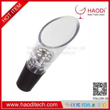 HD-DJ0004 Wine Aerator Pourer Premium Decanter Spout for Red Wine Rubber Nozzle Helix Design photo-2