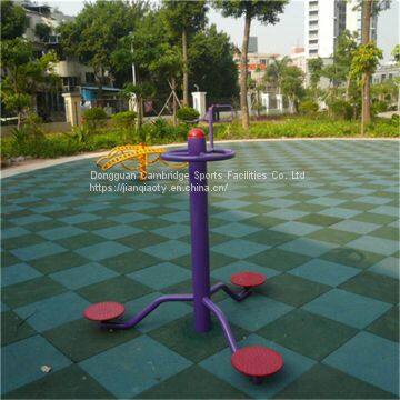 Outdoor Safety Mat Factory Gym Covered With 2.0 cm Green Floor Tiles photo-4