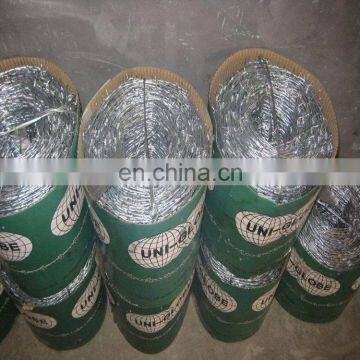 China best 2mm 2.5mm 10kg~25kg roll weight barbed wire manufactures