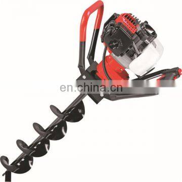 2.3HP 55cc Gas Post Earth ice dirt Hole auger Digger Borer 2 Auger bits 4" 8"