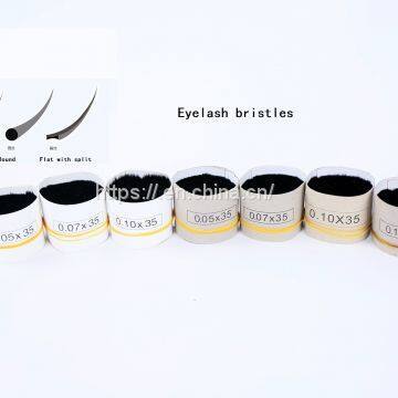 PBT tapered fiber for flase eyelash bristle and synthetic hair