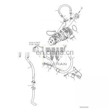 Hydraulic Pump Excavator D375A-5 D375A-5E0 Hydraulic Pump Excavator Main 708-1W-00920 Hydraulic Piston Pump