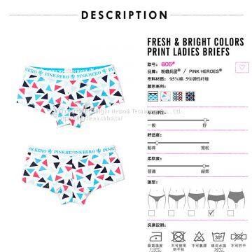 Colorful Printed Cotton Short Boxer Briefs OEM / ODM photo-5