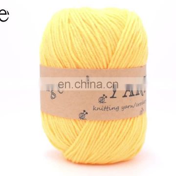 Hot sale OEM logo milk cotton yarn hand knitting for knitting and DIY