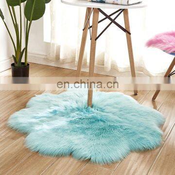 New Design Home Carpet Microfiber Synthetic Sheepskin Faux Fur Rug photo-5