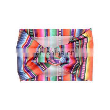 Soft stretchy Popular Serape Baby knot turbans headband