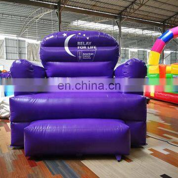 Customized Popular Turquoise Inflatable Sofa, Outdoor Advertising Props Inflatable Giant Sofa for Promotion photo-5