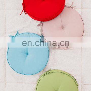 Recycle Set of 4 Seat Cushions With Ties Round Chair Pads for Armchairs Garden Outdoor Indoor Chairs photo-7