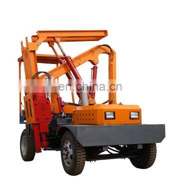 hydraulic highway guardrail pile driver pulling machine for sale cheap price