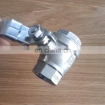 BSPT 1/2" Stainless steel  2PC Threaded  Ball Valve cf8m 1000wog inoxidable valve