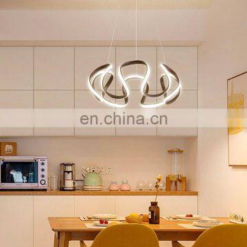 Nordic restaurant hanging modern minimalist led fashion bedroom lamps light luxury art pumpkin chandelier