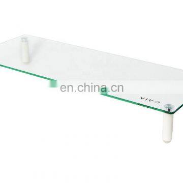 Rectangle Tempered Glass With Beveled Edge Tempered Glass Top Coffee Table
