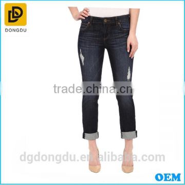 European and American fashion classic popular and fashion 2016 new style casual lady slim jeans