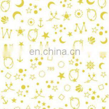 JOYFUL 788-791 Moon And Star Nail Stickers Gilding Nail Decals Japanese Strap Glue Nail Stickers photo-3