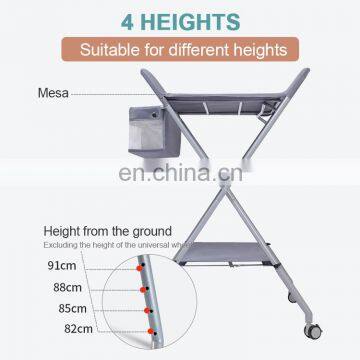 Multifunctional Folding Nursing Table Folding Baby Diaper Portable Changing Table Infant Care Diaper Table photo-2