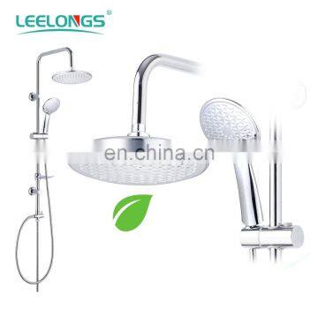 Leelongs Wall Stainless Steel Chrome Easy Rain Shower Column