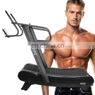 self-powered manual curved treadmill commercial treadmill life fitness commercial grade treadmill without motor