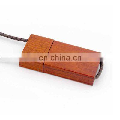 Christmas promotional gift Wood USB flash drive free logo 32GB Lanyard USB