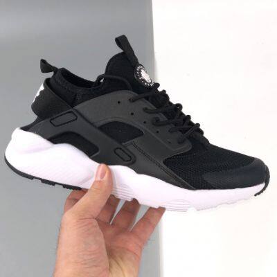 Nike Air HuaRache Run Ultra Shoes in White/Black For Women/mens