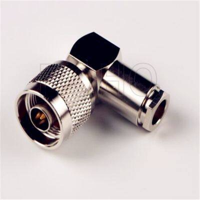 Right Angle Male Plug Clamp RF TNC Connector for LMR300 5D-Fb Cable