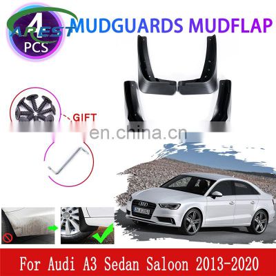 4x for Audi A3 Sedan Saloon 2013~2020 Mudguards Mudflaps Fender Mud Flap Splash Mud Guards Protect Wheel Anti-Soil Accessories