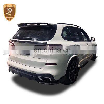 2018 Year 3K Twill Carbon Fiber Front Lip Rear Diffuser Small Body Kit For B-mw X5-G05 photo-3