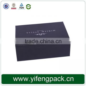 Custom luxury black decorative cardboard packaging gift box