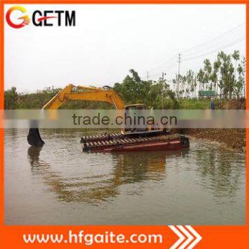 amphibious excavator workable in deep water