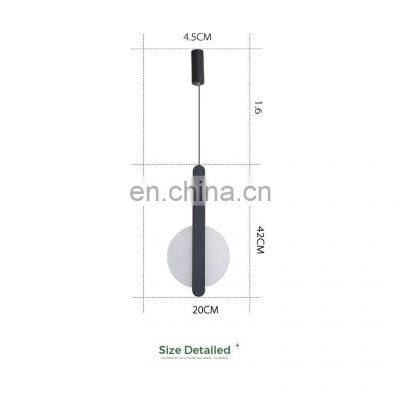Nordic Metal Chandelier Simple Leaf Shape LED Pendant Light Round Hanging Lightings photo-2