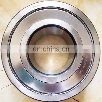 100x215x82.55 mm 63320 ZZC3/5C Deep groove ball bearing 63320ZZ