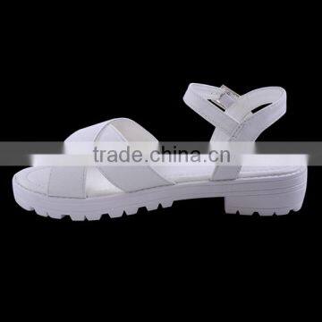 2016 New Modern Beautiful Summer New Design Girl Buckle Ankle Sandals Whole White photo-5