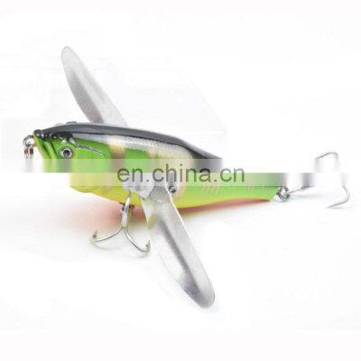 New Design 5 Colors 12cm 34g Metal Wing Popper Bait Fishing Gear Wholesale Topwater Fishing Popper photo-4