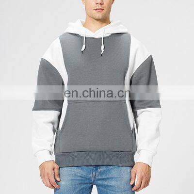 New stylish men casual custom pullover sweatshirt contrast color hoodie for men