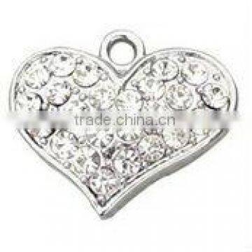 DIY full rhinestone fashion heart pendant (SH-092)