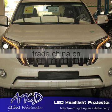 AKD Car Styling for Toyota Prado LED Headlights C-Type 2014-2015 Prado LED Head Lamp Projector Bi Xenon Hid H7 photo-5