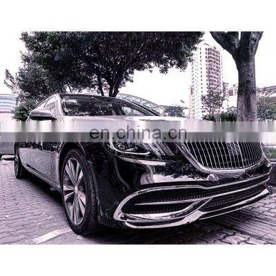 Auto body kit including front rear bumper head lights tail light for Mercedes Benz S-class W222 change to Maybach style