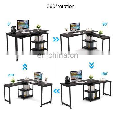 Homework Help Home Office Furniture 360 Degree Rotation Simple Modern Executive Computer Table Office Desks photo-5