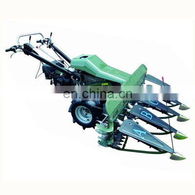 4G120B model gasoline diesel engine hand walking type cutting machine small soybean sesame harvester