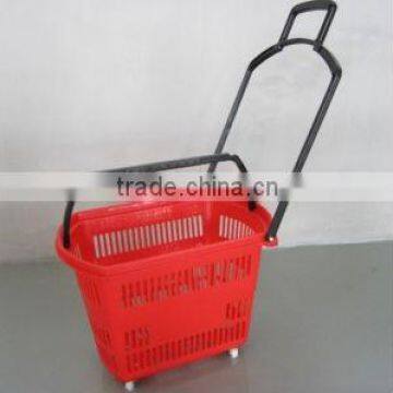 rolling basket shopping basket rolling store basket