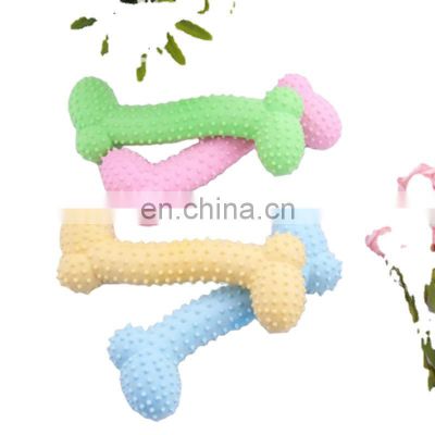 Low moq  food grade TPR pet dog toys healthy bone molar interactive rope knot pet molar toys supplier