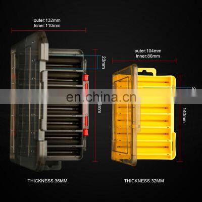 JOHNCOO Amazon Hot Selling Waterproof Double Sided Visible 14 Compartments Hard Fishing Tackle Container Fishing Lure Box photo-2