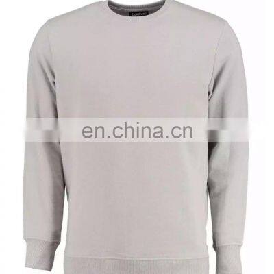 Wholesale Custom Logo Men Black Fashion Long Sleeve Blank Pullover Cotton Crew neck Quantity Print OEM Customized Design Sweats