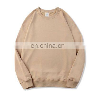 Factory Custom Embroidery Print Wholesale Crew Neck Sweat Shirts Cotton Plain Oversized Custom Crewn photo-3