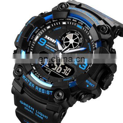 hot selling model 1818 skmei digital watch dual time 5atm customized personalized fashion silicone straps watch