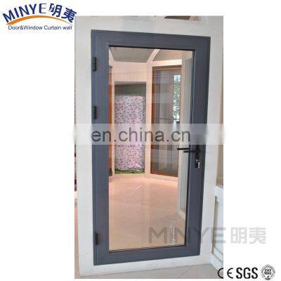 hotel design fire proof entrance door with aluminum profile/fire doors