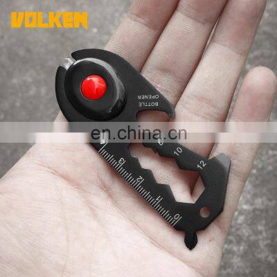 Multi-function Tool Card Camping Combination Tool Belt Light Blackened Stainless Steel Card Outdoor EDC Mini Tool photo-5
